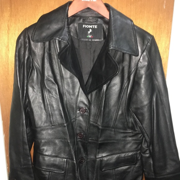 Coats | Fionte Leather Jacket 